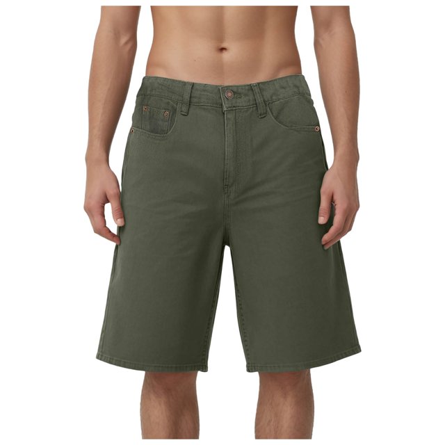 Ramiter Short Cargo pour Homme Short Cargo Décontracté pour Homme Classique Décontracté à Cordon Extensible Taille Élastique Short de Plage Vert,m