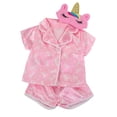 thumbnail image 4 of My Life As – Ensemble Pyjama pour Poupée de 18 pouces, 3 Pièces, Motif Rose et Blanc, Thème Licorne, 4 of 8