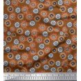 thumbnail image 1 of Soimoi Rayon Fabric Flower Artistic Print Fabric by The Yard 56 Inch Wide, 1 of 3