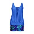 thumbnail image 4 of FAVIPT Womens Tankini Bathing Suits Floral Print Modest Swimwear Tummy Control Two Piece Bathing Suit Multicolor,M, 4 of 6