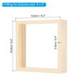 thumbnail image 2 of Unique Bargains 5x5 Wood Picture Frames, Double Sided Acrylic Plant Specimens Frame Natural Color, 2 of 5