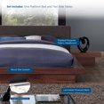 thumbnail image 5 of Modway Freja 3 Piece Queen Fabric Bedroom Set in Walnut Latte, 5 of 5