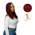 thumbnail image 4 of Lush Hair Wow Braids, Braiding Hair Extensions African Kinky, 82" Uncut Synthetic Fiber for Variety of Lengths, 100% Kanekalon, Soft & Shiny, Ready for Hot Water Use, 230g, 4 of 16