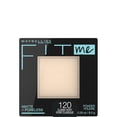 thumbnail image 1 of Maybelline New York Fit Me Matte + Poreless Powder, Compact Face Powder with Long Lasting Shine Control, for Normal to Oily Skin, Classic Ivory, 120, 8.5 g, 1 of 5