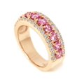 thumbnail image 4 of 1 1/2ct Pink Sapphire & Diamond Wedding Ring 14K Rose Gold, 4 of 4