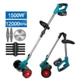 thumbnail image 2 of Electric Lawn Mower Handheld Cordless Garden Grass Trimmer.100-135cm Length Adjustable ,Easy to Use, 2 of 7