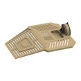 thumbnail image 3 of Milaget Turtle Basking Platform Detachable for Frog Water Turtle Tank Bearded Dragon Khaki L, 3 of 9