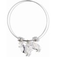 thumbnail image 1 of EPJ Collie Dog Fancy Charm Bangle (alloy, ConsumerAudience, StainlessSteel), 1 of 5