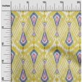 thumbnail image 1 of oneOone Georgette Viscose Fabric Big Motif Ikat Printed Craft Fabric BTY 42 Inch Wide, 1 of 4