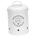 thumbnail image 1 of Potato Storage Tins Food Storage Container with Aerating Holes Kitchen Storage Canister Vegetables Storage Bin for Farmhouse Decor Countertop Small White, 1 of 8