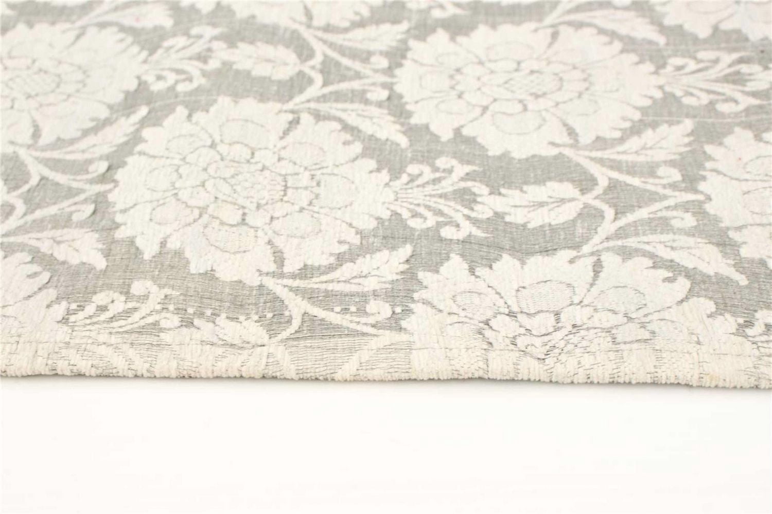 ECARPETGALLERY Tapis Fait à la Main pour Salon, Salle à Manger et Chambre à Coucher Floral Collection Collage 5'0" x 7'7" en Gris