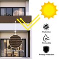 thumbnail image 4 of Eden's Decor Écran d'Intimité pour Balcon, Couverture en Maille, Pare-Vent, Résistant aux Intempéries, Protection UV pour Cour Arrière, Terrasse, Patio, Balcon, Piscine, Véranda, Clôture, Rambarde, Jardinage (Beige 4 Pieds x 15 Pieds), 4 of 5