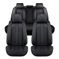 thumbnail image 3 of Maidao Car Seat Covers Full Set for Mercedes-Benz for E300 2000-Present 5 Seats Leather Compatible Airbag Water Resistant Front Rear Cushion Protector Black, 3 of 8