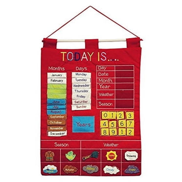 The Peanutshell Today Is Colorful Activity Chart Educational Wall Calendar