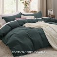 thumbnail image 2 of Bedsure Duvet Cover Full Size - Soft Prewashed Full Duvet Cover Set, 3 Pieces, 1 Duvet Cover 80x90 Inches with Zipper Closure and 2 Pillow Shams, Forest Green, Comforter Not Included, 2 of 6