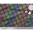 thumbnail image 3 of Soimoi Rayon Crepe Fabric Floral & Damask Ethnic Print Sewing Fabric Yard 46 Inch Wide, 3 of 3