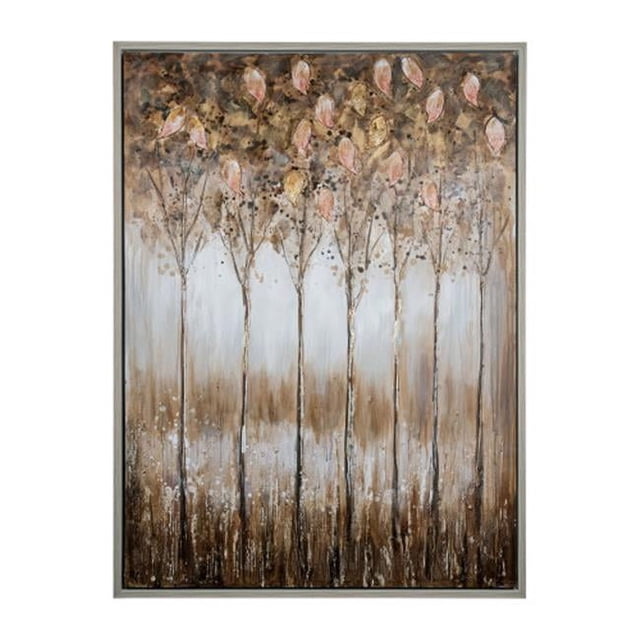 Yosemite Home Decor 3230002 Ruelle d'Or avec la Main Appliquée Texture & 44; Multicolore - 2.4 x 36.4 x 48 Po.