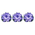 thumbnail image 1 of QualitChoice Artificial Lotus Replacement Simulation Outdoor Garden Park Pond Pool Photography Fake Water Flower Decor Blue 3PCS, 1 of 6