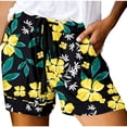 thumbnail image 1 of Cameland Shorts de Sport de Yoga pour Femmes à Imprimé Mode, Grande Taille, à Cordon, 1 of 6