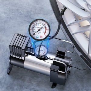 Tire Inflator Portable-ir Compressor-ir Pump For Car Tires 12V Auto Tire Pump With Pressure Gauge With Cylinder Power System