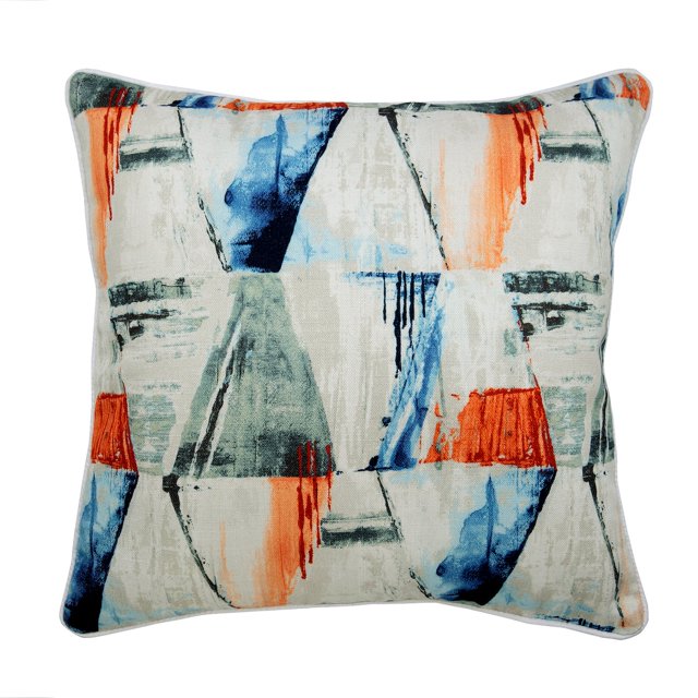 Decorative Pillow Cover, Cushion Cover, Decorative Pillow Covers 22x22 inch (55x55 cm) Multi, Cotton Throw Pillow Covers, Handmade Pillow Covers, Modern Style, Abstract - Let's Paint