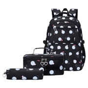 Huanglei Girl School Bag Backpack Backpack Back To School Season Primary School Student School Bag Cute Cartoon Children's Backpack Three Piece Set