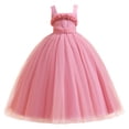 thumbnail image 3 of MIASHUI Robe Tutu Élégante Sans Manches pour Filles, Tenue Formelle Fluide à Étages, Grandes Enfants Tout-Petits, Rose, 16-17 Ans, 3 of 9