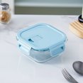 thumbnail image 5 of Matoen Glass Bento Box Can Be Microwave Oven Students Heated Lunch Box Office Fresh-keeping Box, 5 of 5