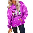 thumbnail image 2 of Qertyioot Chandail d'Hiver pour Femmes Mode Imprimé Noël, Manches Longues Col Rond Chaud Ample Tendance Tricoté, 2 of 4