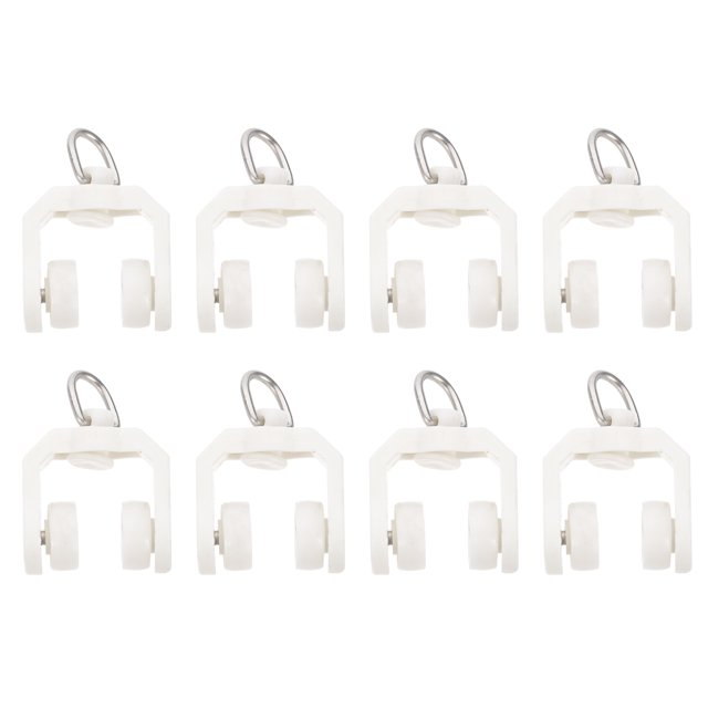 Miangastore Curtain Track Rollers Beige 50Pcs 1.2In Easy Installation Home Use