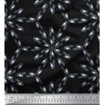 thumbnail image 1 of Soimoi Black polyester Crepe Fabric Cat Animal Printed Craft Fabric by the Yard 52 Inch Wide, 1 of 3