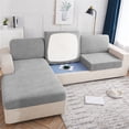 thumbnail image 3 of Housse de Coussin de Siège de Sofa Ajustée Protection Fibre Peluche Salon, 3 of 4
