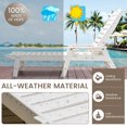 thumbnail image 3 of Gymax 2PCS Patio Chaise Lounge HDPE Reclining Chair w/ 5-Position Adjustable Backrest & Cup Holder, 3 of 6