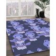 thumbnail image 3 of Ahgly Tapis Rectangulaire Lavable en Machine Intérieur Transitionnel Mimosa Violet, 2 Pieds x 3 Pieds, 3 of 7