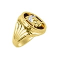 thumbnail image 3 of RYLOS Men's Rings Yellow Gold Plated Silver Christ Head Religious Ring With Diamonds and  Tiger Eye Tiger Eye Designer Men's Jewelry Size 11, 3 of 6
