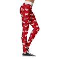 thumbnail image 4 of DYMADE Womens Christmas Workout Leggings Footless Fun Graphic Printed Cute Patterns Skinny Pants, 4 of 5