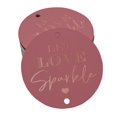 thumbnail image 1 of Inkdotpot Rose Gold Foil Paper Hang Tags Let Love Sparkle Wedding Favor Tags 100 Pieces, 1 of 6