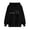 Black, variant on Casual Womens Sweat Shirts Snap Hoodie Long Sweatshirt Hoodie with Zipper Sweatshirt for Women Hoodies Women's Casual Print Pullover Tops Long Sleeved Top Yellow M