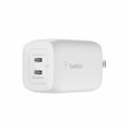 thumbnail image 1 of Belkin BoostCharge Pro Wall Charger Dual USB-C GaN with PPS 65W White, 1 of 8