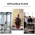 thumbnail image 3 of OULII 3 Pcs Mini Arbres Enneigés Ignifuges Ignifuges PVC Décorations de Vacances pour Village, 3 of 5
