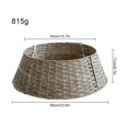 thumbnail image 3 of CNKOO Christmas Tree Rattan Skirt Stand Base Basket Cover Tidy Decor Grey, 3 of 17