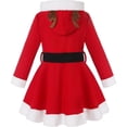 thumbnail image 4 of WEAIXIMIUNG Robes Filles Taille 6 Fête Enfants Robe de Père Noël pour Filles Fête de Noël Robes à Manches Longues, 4 of 7