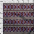 thumbnail image 2 of oneOone Polyester Lycra Fabric Peacock Block Print Fabric By Yard 56 Inch Wide, 2 of 4