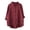 Wine, variant on Bwiyojiz Fashion Clothing Sizes S-XXL 60%Cotton,40%Linen Women's Tops, Tees & Blouses Summer V Neck Leisure Three-quarter Sleeve Solid, Gifts for Family, Blue, XL