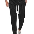 thumbnail image 2 of AherBiu Joggers for Men Drawstring Elastic Waist Sweatpants Silm Fitted Loose Athletic Running Workout Pants with Pockets, 2 of 6
