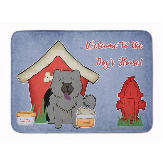 Caroline's Treasures BB2893RUG Collection de Niche pour Chien Chow Chow Bleu Tapis en Mousse Mémoire Lavable à la Machine