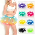 thumbnail image 4 of Femmes filles allument LED Tutu robe scène danse courte Mini jupe Dancewear, 4 of 5