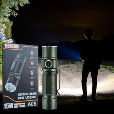 Feltree Lampes de Poche 3 LED Haute Puissance Super Lumineuses Lampe de Poche Rechargeable 5 Modes Lumières pour Urgence Extérieur Maison Camping Randonnée Cadeau