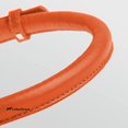 thumbnail image 4 of CollarDirect Collier pour Chien en Cuir Roulé, Collier Rond Rembourré Doux, Collier en Cuir Véritable Fait Main Petit Grand Collier pour Chat 13 Couleurs (14-16 Pouces, Orange Texturé), 4 of 10