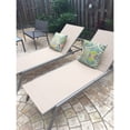 thumbnail image 3 of Ostrich Princeton Outdoor Chaise Lounge Pool Beach Patio Chair, Tan, 2 Pack, 3 of 5